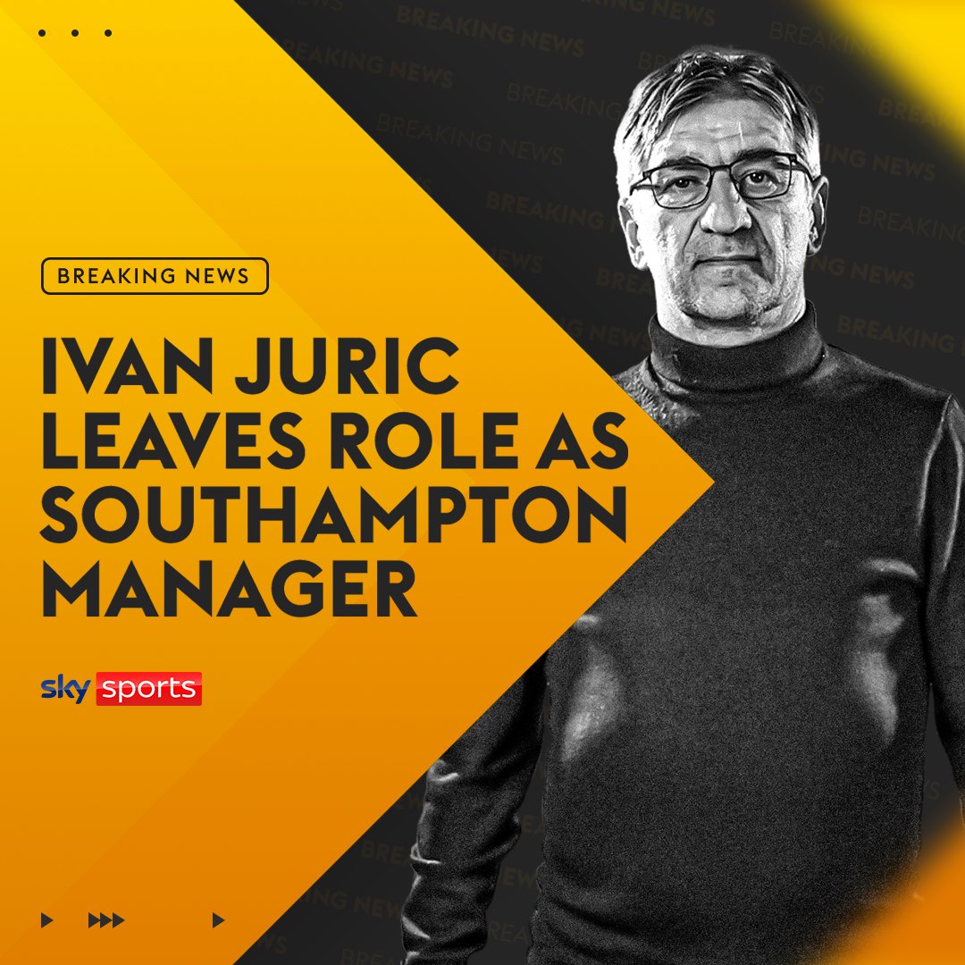 BREAKING: Sky Sports News understands manager Ivan Juric has left Southampton after the club was relegated from the Premier League yesterday 🚨