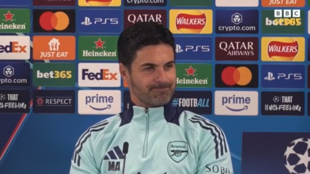 Mikel Arteta is ready for the biggest night in his managerial career 🙌 Arsenal host Real Madrid in the first leg of the Champions League quarter-final tomorrow night 🤩 #BBCFootball #AFC