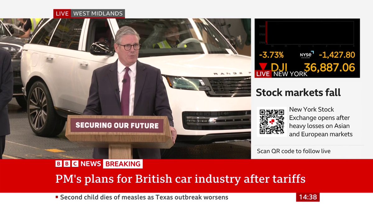 "Nobody is pretending that tariffs are good news," PM Keir Starmer says "The global economic consequences could be profound... this is not a passing phase," the prime minister adds Follow live: