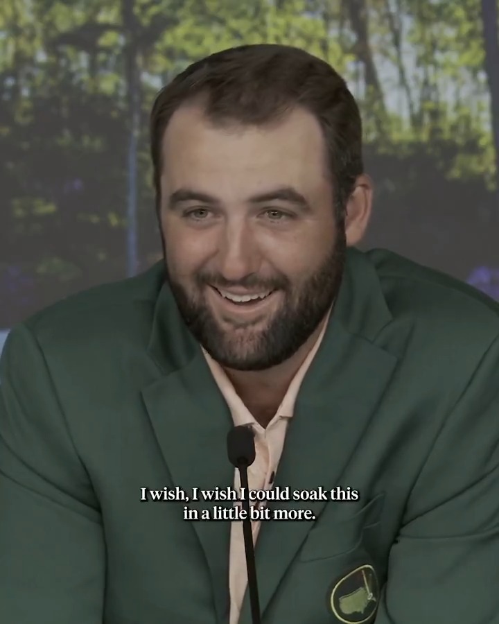 "I feel like playing professional golf is an endlessly not satisfying career." Scottie Scheffler after winning the 2024 Masters.