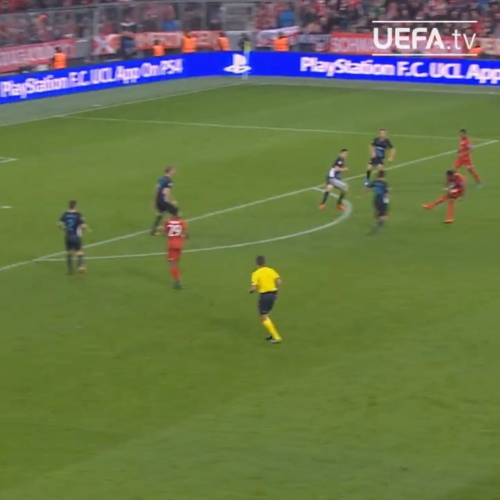 Alaba vs Arsenal 🎯 #UCL