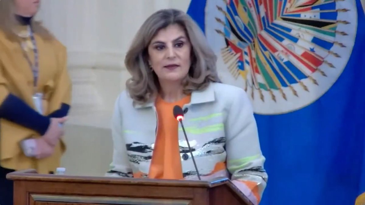Presentación inicial de la candidata al cargo de Secretaria General Adjunta de la OEA, Laura Gil de Colombia, en sesión extraordinaria del Consejo Permanente