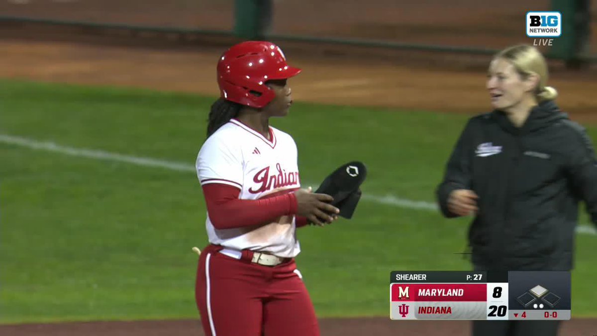 THE HOOSIERS SCORED 15 IN ONE INNING 😱 Indiana Softball put up 15 runs in the fourth inning yesterday to help secure a run-rule victory over Maryland 🔥 #B1GSoftball