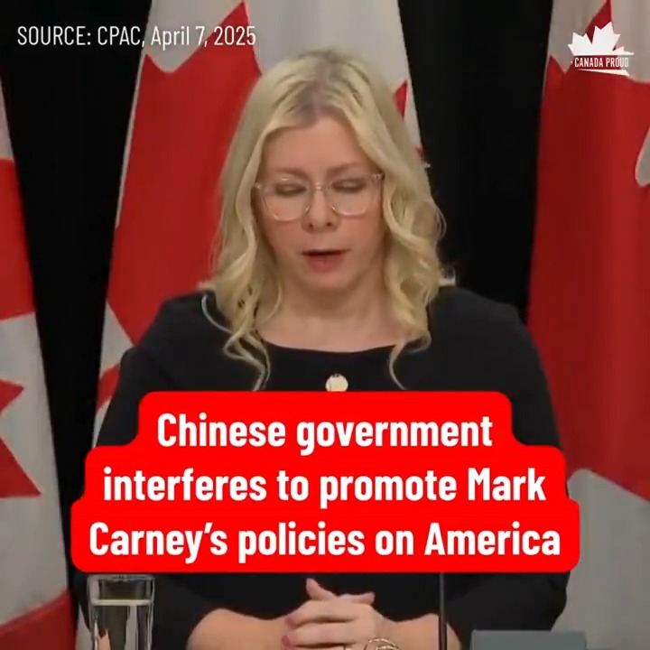 #BREAKING: Government watchdogs have found that China is interfering in our election to promote Mark Carney's policies on America. Why?