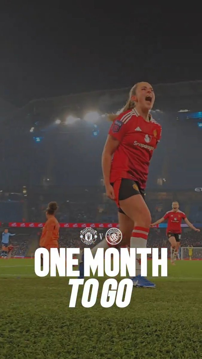 Excited is an understatement 🤩 The Old Trafford countdown is ON! 📅🔥 #MUWomen || #WSL