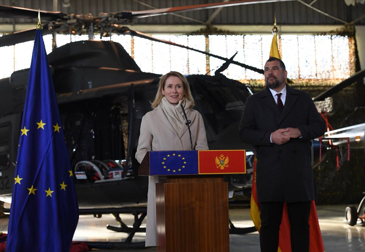 The EU is investing in Montenegroโs security. Via our European Peace Facility, we strengthen Montenegroโs defence capabilities and ensure that its armed forces can work better alongside EU and NATO allies. Press statement with Minister of Defence Dragan Krapoviฤ โ