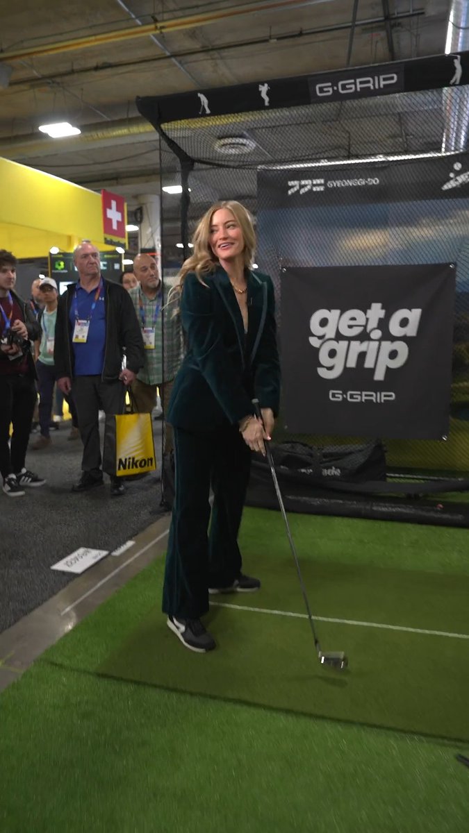 Day 1 of The Masters is the perfect time to level up your golf swing! At CES 2025, iJustine tested G-Grip’s AI-powered club, designed to perfect your form with every swing. Smarter tech. Better swings. Lower scores. The future of golf is here! #TheMasters