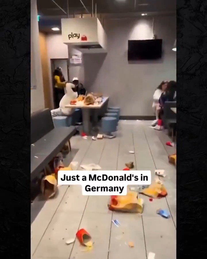 Apparently McDonald's in Germany looks a lot like most McDonald's in American democrat ran cities... #McDonalds #McEnrichment #McDiversity #germany #democrats #CityLife