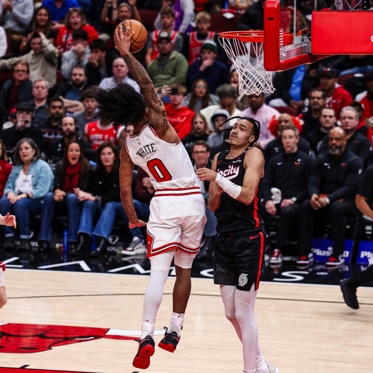 Giddey hit Coby in perfectly in stride 🤝 @DunkinDonuts Dunk of the Week: