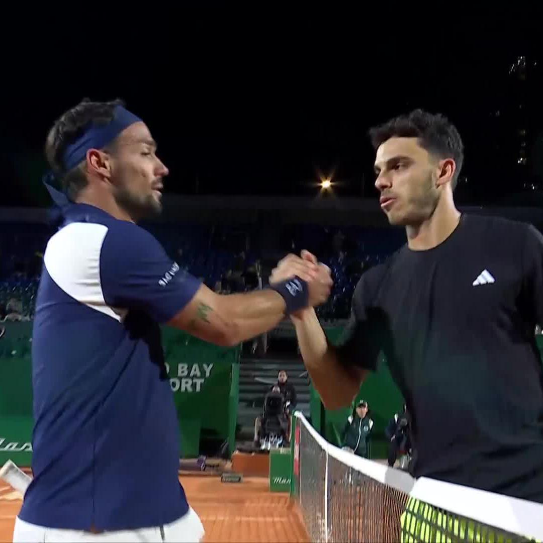Winning is a habit 🤝 Francisco Cerúndolo defeats Fognini 6-0 6-3 to tie for the most wins this season on the ATP Tour (17) Carlos Alcaraz awaits in R2 at #RolexMonteCarloMasters