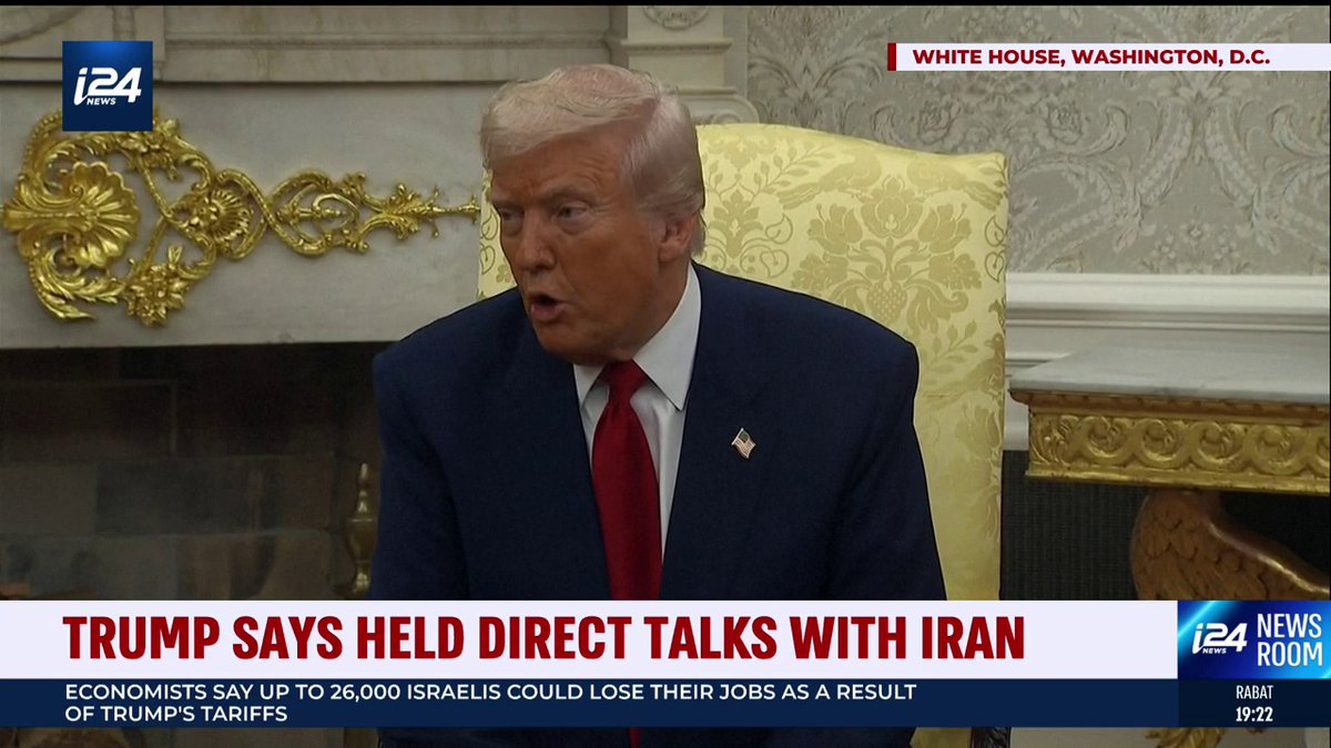 #BREAKING Trump: We're having direct talks with Iran. On Saturday we have a very big meeting, we'll see what can happen... Doing the deal would be preferable to doing the obvious.