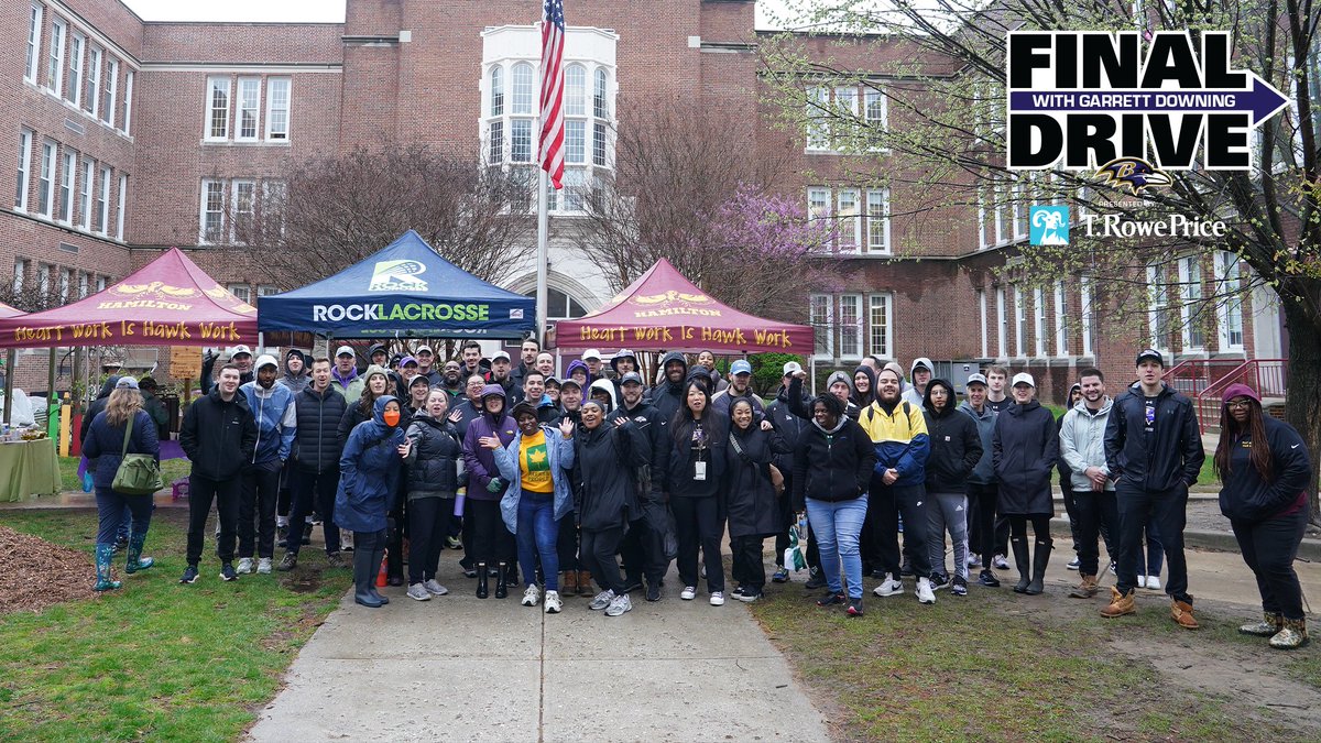 The Ravens help a Baltimore school ahead of Earth Day: