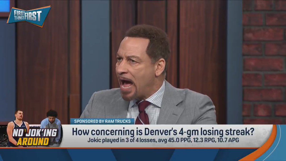 “I think they are in trouble… Without Jamal Murray, I think we all agree, they got no shot in the West.” — Chris Broussard on the Nuggets