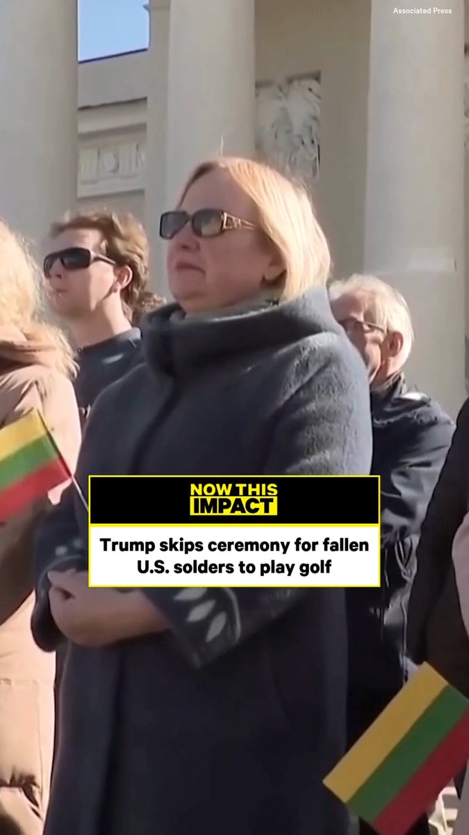 Trump skipped the dignified transfer ceremony for 4 U.S. soldiers killed in Lithuania, choosing instead to attend a Saudi-funded LIV Golf dinner at his Florida resort. The soldiers died during a training exercise when their armored vehicle sank in a peat bog. While Lithuanian leaders held a solemn send-off, Trump flew over Dover Air Force Base — where the remains were being honored — without stopping. Critics slammed his absence as disrespectful, pointing to his history of neglecting military ceremonies.