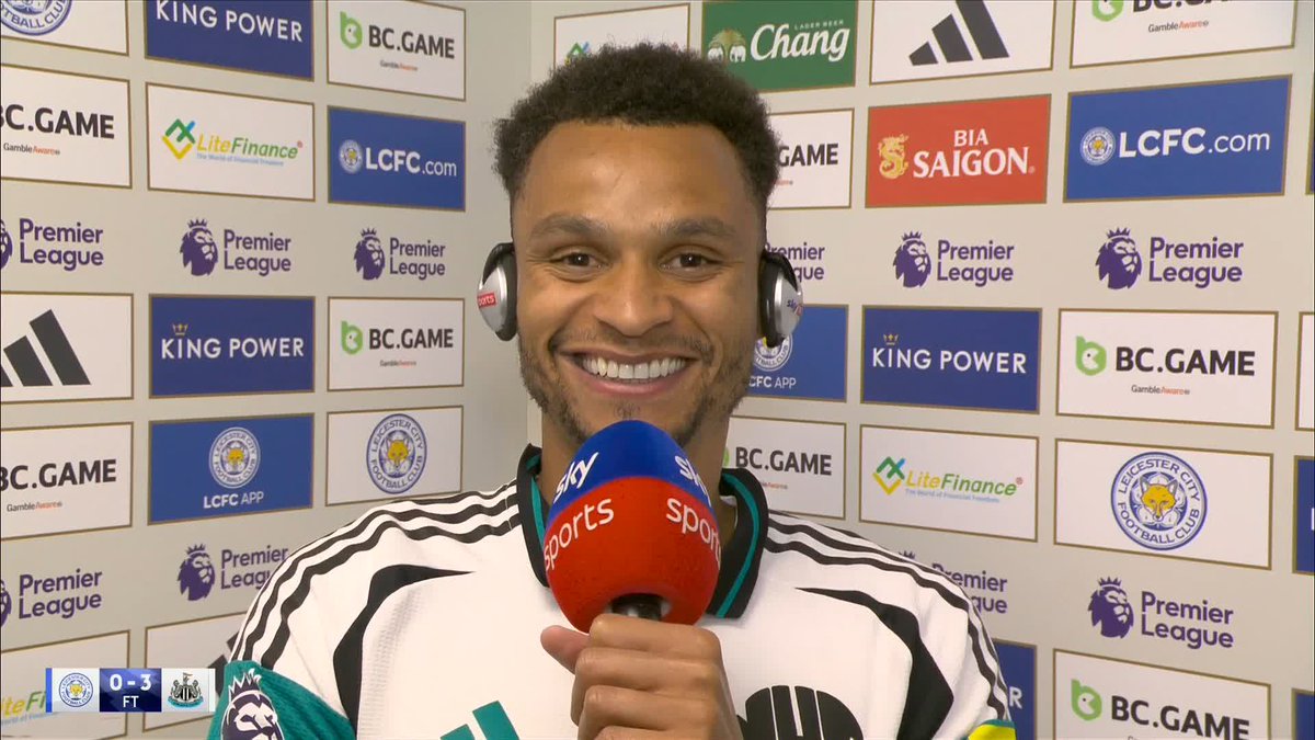 "My heart's still going!" 😅 Jacob Murphy talks through his second goal vs Leicester ⚽️