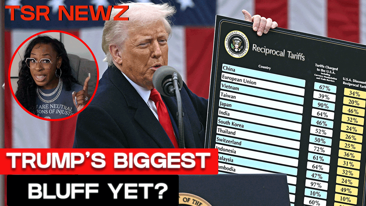 #TSRNewz: Trump just launched “Liberation Day” with 10% tariffs on everyone 👀 Is this next-level negotiating… or is the math just not mathing? 🤔 A.B. Burns-Tucker