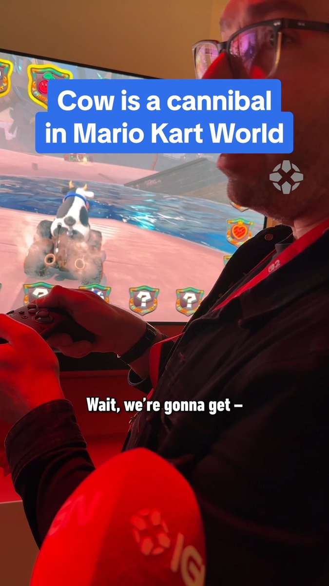 COW CAN EAT STEAK IN MARIO KART WORLD