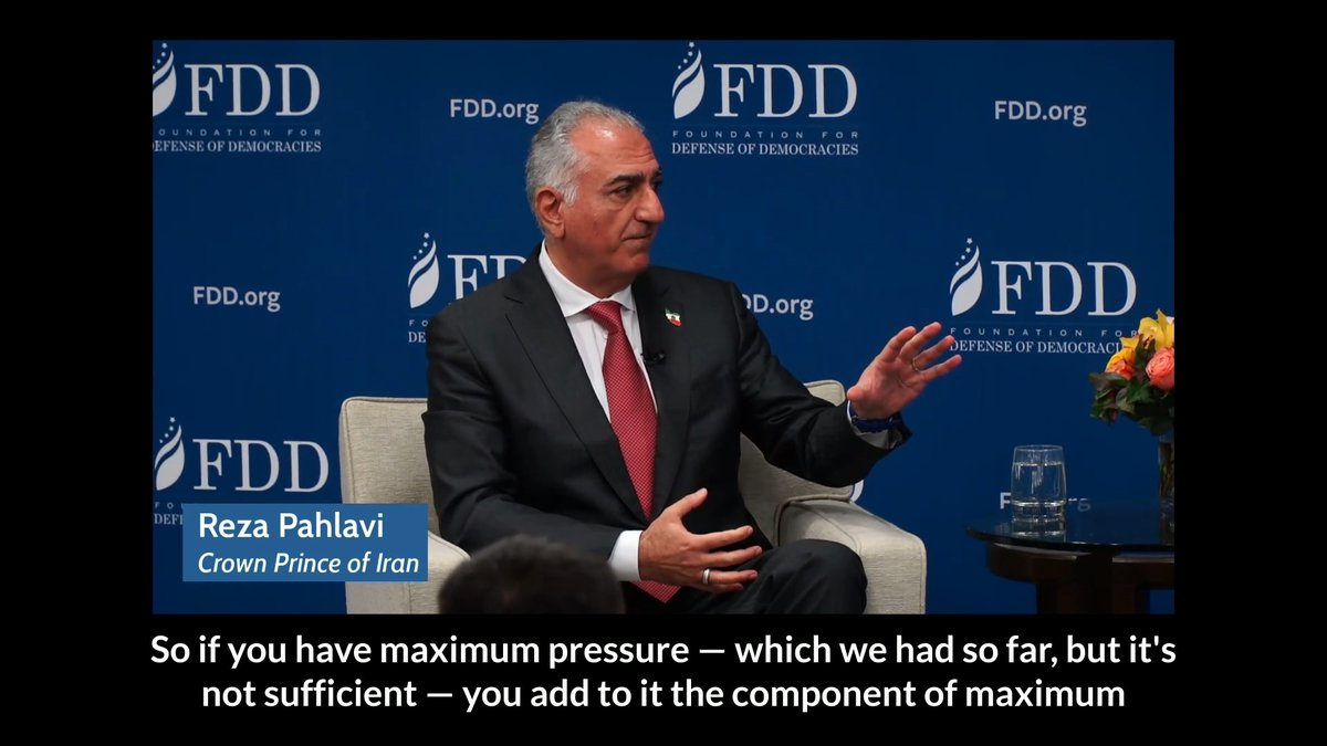 Maximum support for the Iranian people — combined with maximum pressure on the regime — is the key to #Iran's future. Iranian Crown Prince Reza Pahlavi shared his vision at FDD's event, "Maximum Support: Operationalizing the Other Iran Policy." For more: