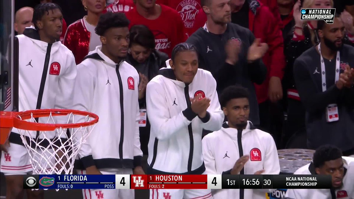 HOUSTON STANDS TALL DEFENSIVELY 😤 #MarchMadness Houston Men's Hoops 🏀 🐾