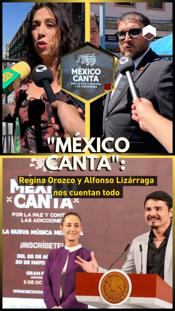 "México canta" afirma la cantante y actriz Regina Orozco, aquí nos cuentan más sobre su función en el nuevo proyecto México Canta y Encanta.