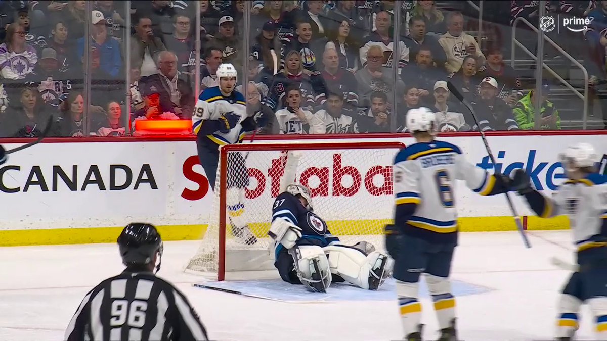 Robert Thomas now has 20 points in his last nine games 🤯 🇺🇸: NHL Network 🇨🇦: Sports on Prime Canada ➡️