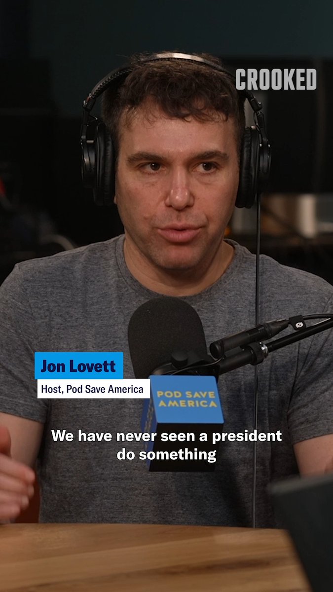 "This is the dumbest thing a president has done in our lifetimes." -Jon Lovett on the Trump tariffs.