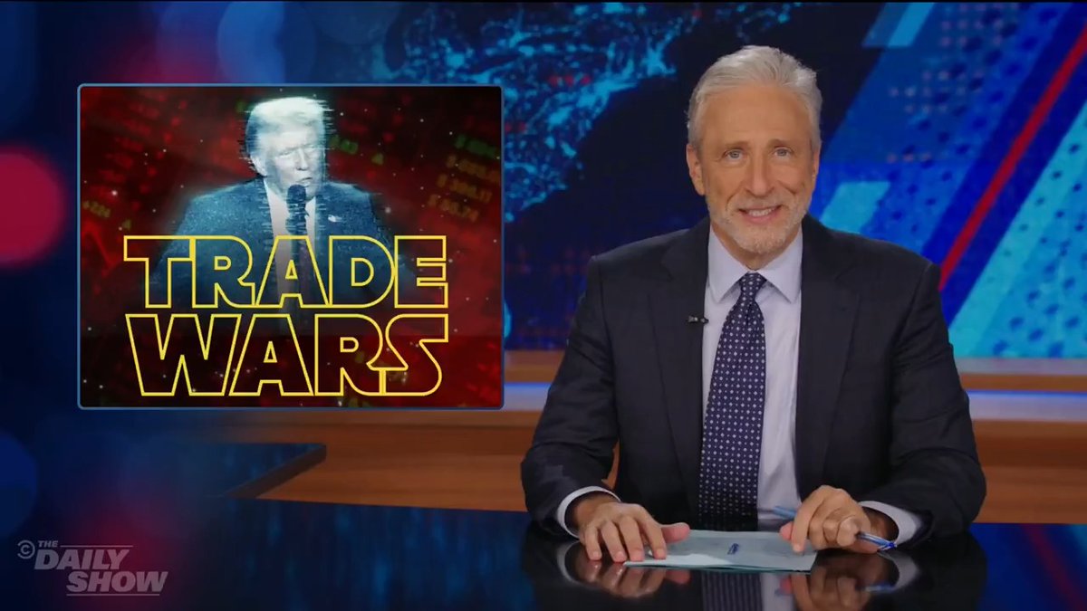 "It didn't have to be like this!" Jon Stewart reacts to Trump's chaotic tariff rollout