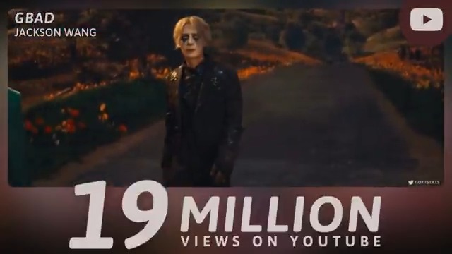 "GBAD" music video has surpassed 19 million views on YouTube. Jackson Wang - GBAD — Jackson Wang #JacksonWang #王嘉爾 #잭슨 GOT7 GOT7 (갓세븐) #GOT7 #갓세븐 #JacksonWang_GBAD