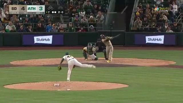 Hitting the ball so hard...