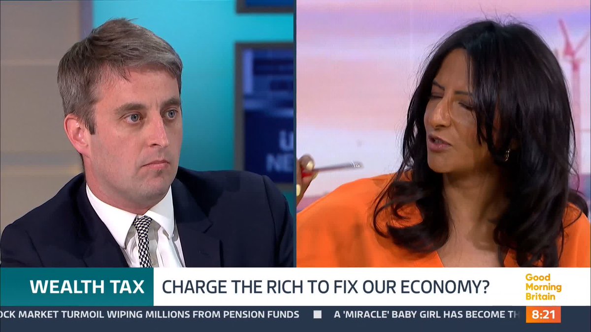 To stabilise the British economy, should a wealth tax be imposed on the nation's richest 10%? Theo Usherwood and former Dragon’s Den Investor Richard Farleigh debate.