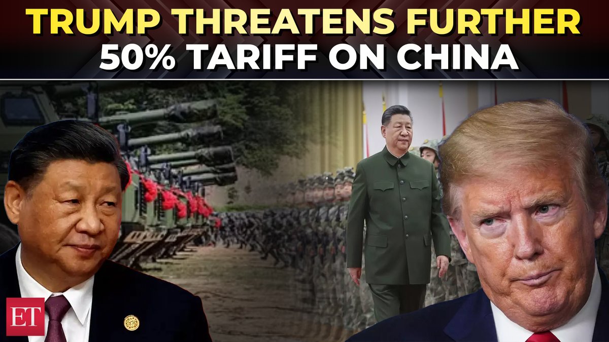 #Trump on 104% #tariff on #China: 'I don't want them spending #money on their #military' 🪖