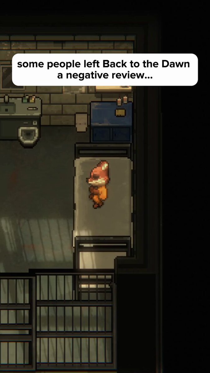 Haters, is this an improvement? Will you please play our game now? 🥹 #pixelart #gamedev #indiedev #madewithunity #unity #rpg #furry #prisonbreak #ドット絵 #Steam #pcgame
