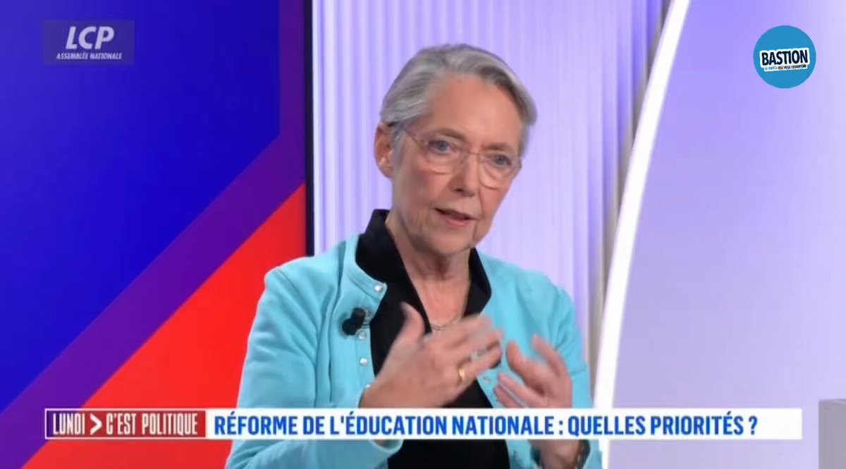 🗣️Elisabeth Borne : « Il faudrait réfléchir à son orientation professionnelle dès la MATERNELLE. » Non mais avec les Macronistes, c’est chaque jour une énormité. C’est dingue ! 🤣🤣🤣🤣