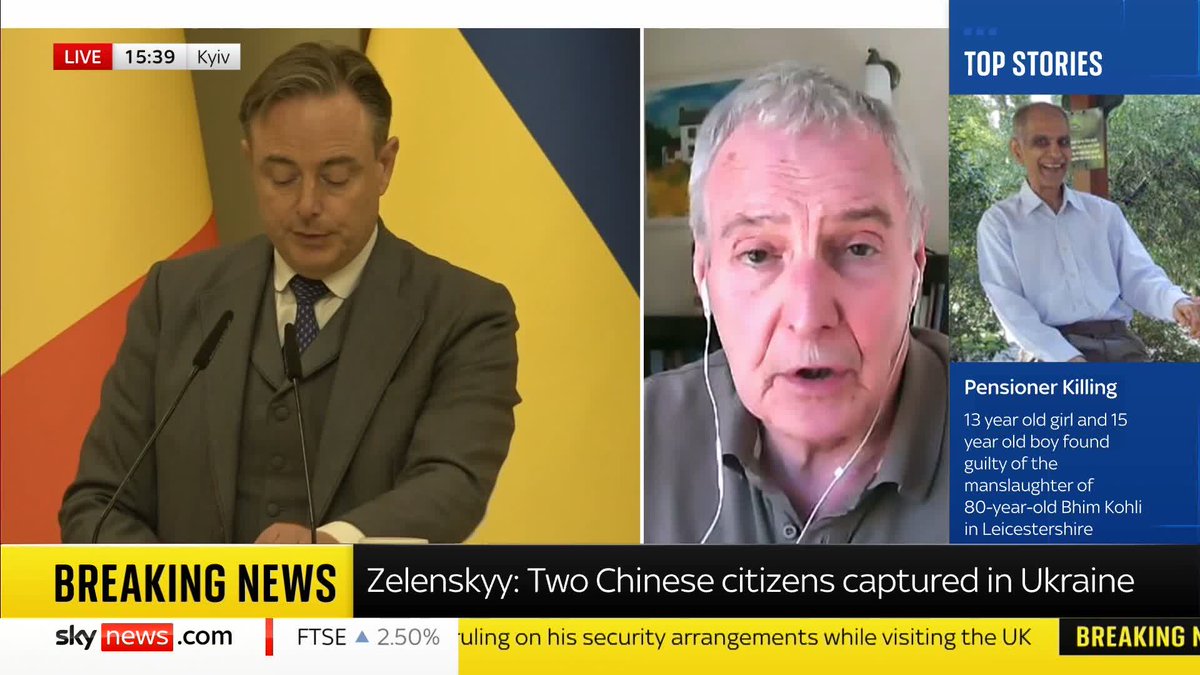 Volodymyr Zelenskyy says two Chinese soldiers have been captured while fighting in eastern Ukraine. Defence and security analyst Michael Clarke shares his analysis. ⬇️ 📺 Sky 501 and YouTube
