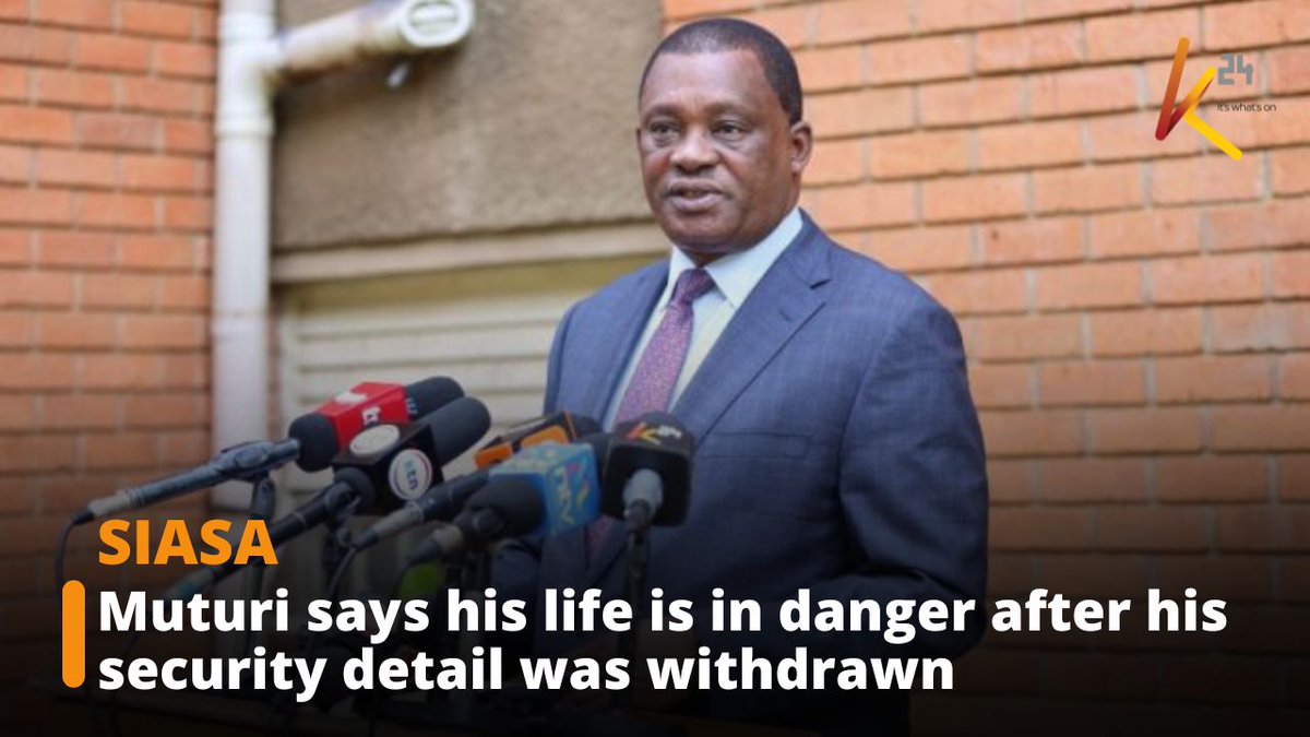 Muturi says his life is in danger after his security detail was withdrawn