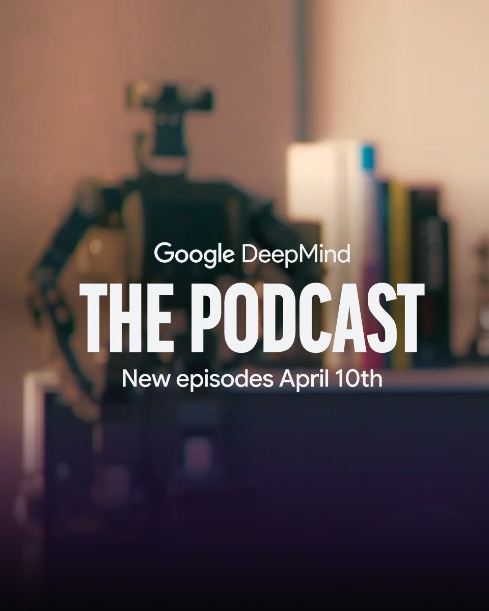 Coming April 10th - new episodes of Google DeepMind: The Podcast! ✨ Join host Professor Hannah Fry as she explores: 🧪 How AI-powered science could revolutionize medicine 🤖 Cutting edge robotics 🗺️ The limitations of human-generated data ↗️ And much more. Subscribe now →