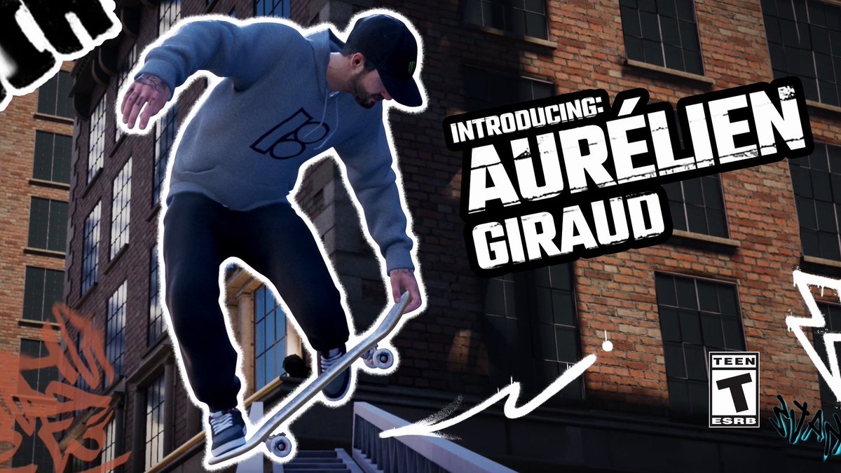 Aurélien Giraud | Behind The Scenes of Tony Hawk's™ Pro Skater™ 3 + 4 It's official! aurelien giraud is a Pro Skater in Tony Hawk's™ Pro Skater™ 3 + 4. Available July 11!