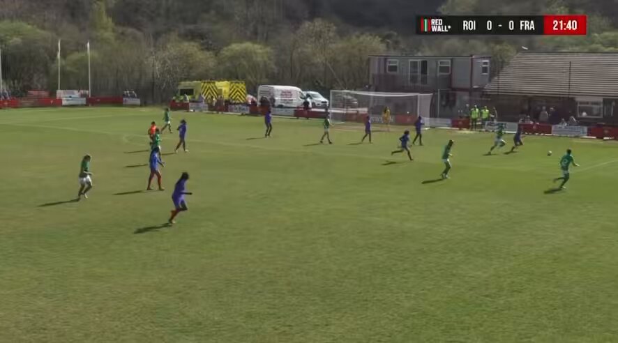 Aoibhe Brennan 💪🔥 A super finish to put our WU19’s up against France! LIVE 📺