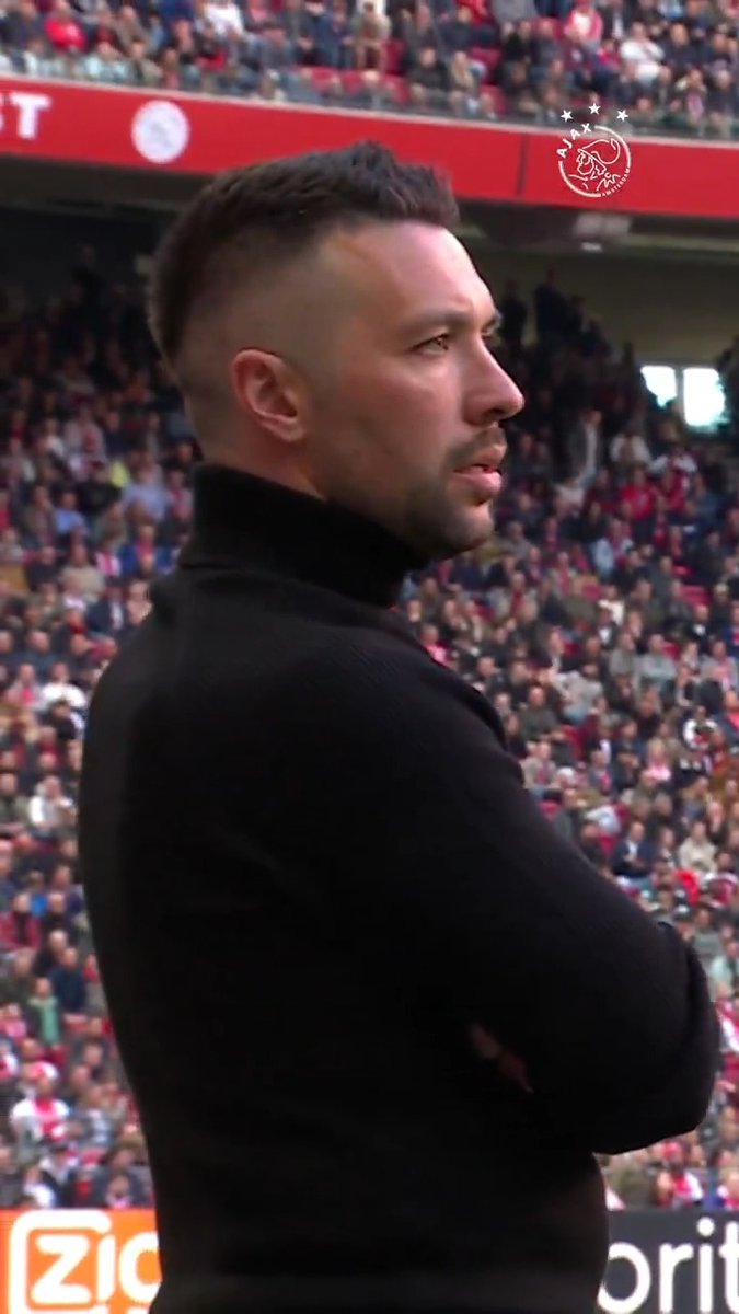 Farioli at Ajax’ 3-1 vs NAC 🧏‍♂️