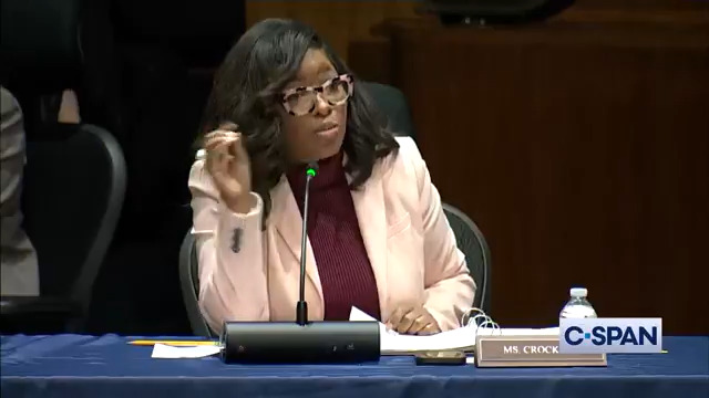 .Congresswoman Jasmine Crockett: "What we need to light on fire are Trump’s tariffs...if we are going to talk about efficiency and worry about some solar paneled whatevers, let’s talk about the fact that as of March 31, Trump’s golfing has cost us approximately $26 million."