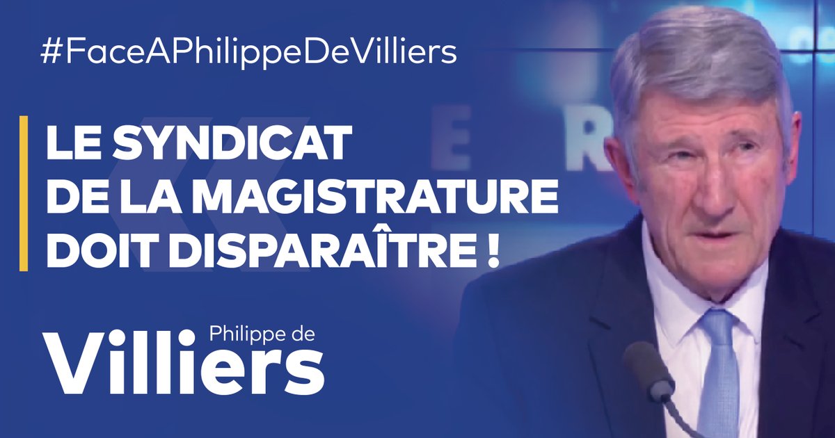 🎙️Le Syndicat de la magistrature doit être supprimé ! À l’instar des militaires, les magistrats n’ont pas vocation à être syndiqués. Ils ne doivent pas chercher à réformer la société selon leurs convictions personnelles. 🔗Emission complète : #FaceAPhilippeDeVilliers #FADV #CNews