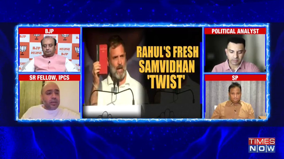 'Constitution is 1000 years old...'— Rahul Gandhi's remark sparks row Is the Constitution a mere showpiece or trophy to be carried for Congress?: Navika Kumar asks Times Now viewers' question to Tehseen Poonawalla Official 🇮🇳 Watch as Tehseen Poonawalla Official 🇮🇳 responds. THE NEWSHOUR | Navika Kumar