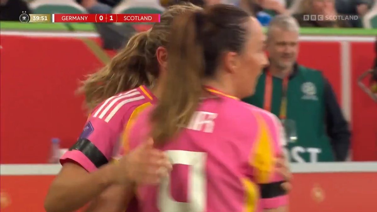 GOAL! 🏴 Scotland 1-0 Germany 🇩🇪 ⚽️ Caroline Weir gives Scotland the lead in Wolfsburg, and it's no more than they deserve. 📺 Watch on BBC Scotland and BBCiPlayer #BBCScotland #SWNT