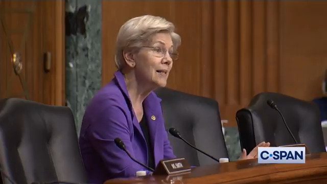 .Elizabeth Warren: "We lost 700,000 each month in the last recession. If 700,000 American lose their jobs, will the Trump Administration suspend these tariffs?" Watch clip for answer from United States Trade Representative Ambassador Greer's answer.
