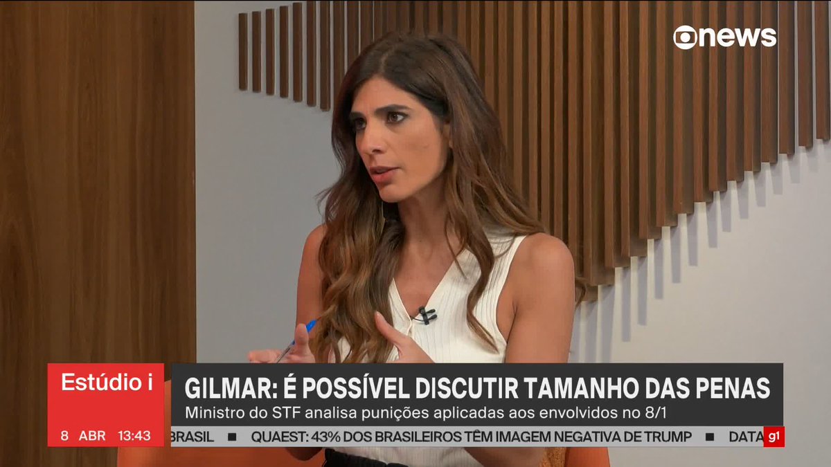 "Não faz sentido algum discutir anistia", diz o ministro do STF Gilmar Mendes, sobre os envolvidos nos ataques de 8 de janeiro. "Isso seria a consagração da impunidade". ➡ Assista à #GloboNews: #Estudioi