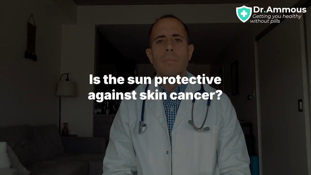 Is the sun protective against skin cancer?
