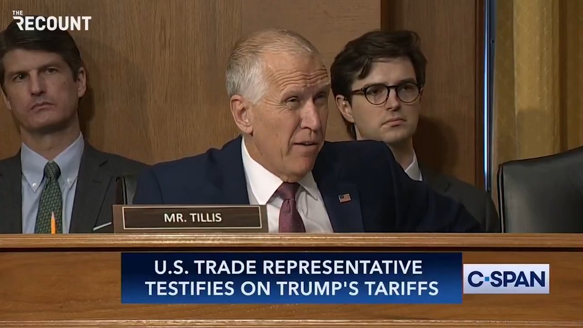 “Whose throat do I get to choke if this proves to be wrong?” — Sen. Thom Tillis questions U.S. Trade Representative Jamieson Greer on Trump’s tariffs strategy and whether there will be more exceptions
