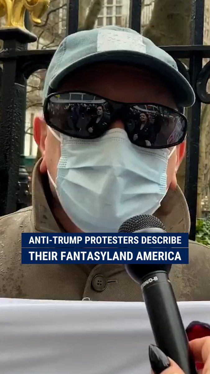 "True civil rights, gay rights, enough food and healthcare for every single person." Anti-Trump protesters rattle off a laundry list of things that would make their "ideal America" and reveal who they'd want to run the country instead of Donald J. Trump.