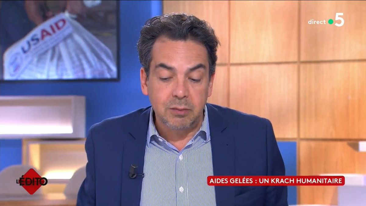 L'USAID dissoute, c'est +40 % de l'aide humanitaire mondiale gelée. Le risque d’une crise humanitaire mondiale : décryptage dans l'édito de #PatrickCohen ⬇️ #CàVous