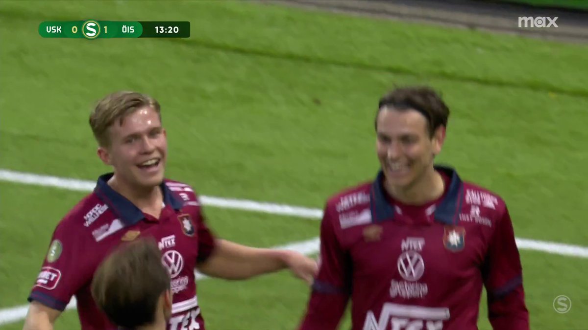 Örgryte tar ledningen borta mot VSK! Noah Christoffersson sticker påpassligt fram en fot och vinklar in bollen i mål! 🔴🔵 📲 Se matchen på Max
